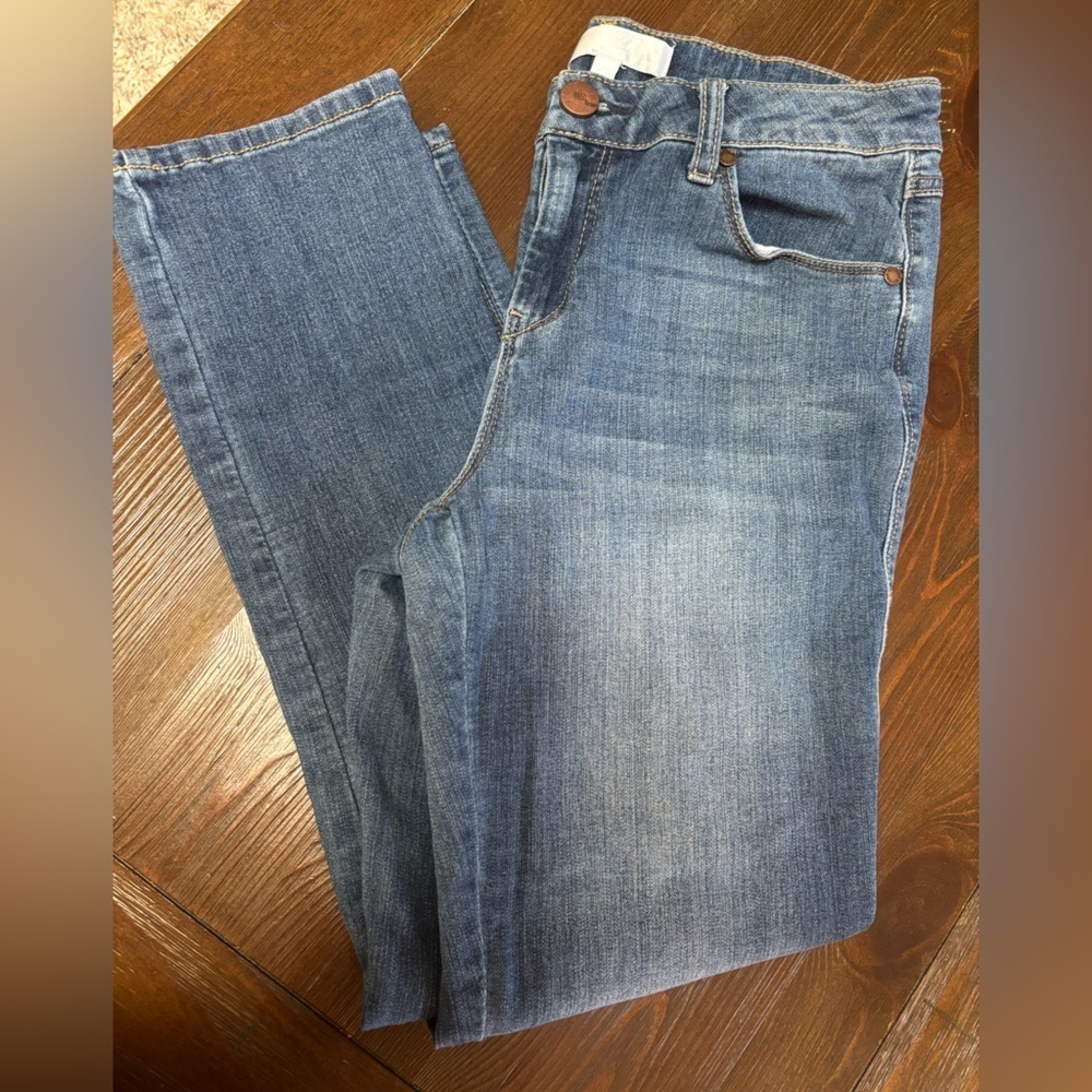 1822 BLUE DENIM STRAIGHT LEG CASUAL JEANS SIZE 6/28 - Picture 3 of 9